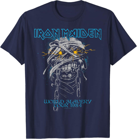 Iron Maiden - Powerslave Head Mummy Navy T-Shirt - T-Shirt | Navy