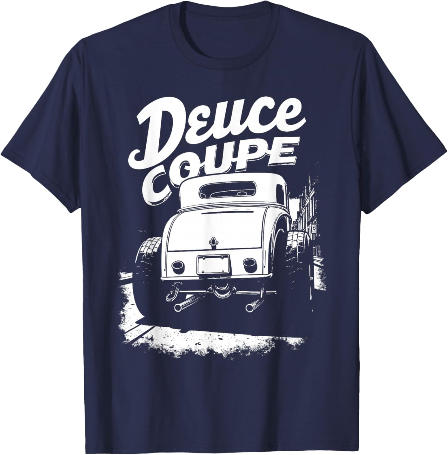 Retro Hot Rods car graphic Vintage Deuce Coupe 1932 Classic T-Shirt - T-Shirt | Navy