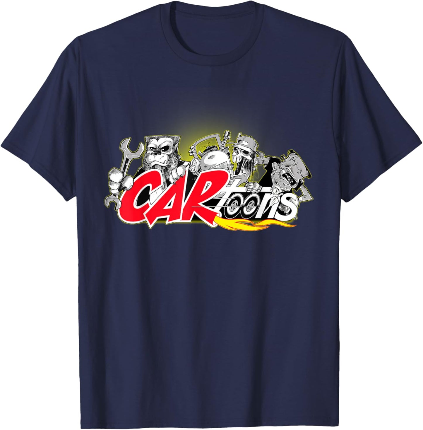 CARtoons Rust In Peace Design T-Shirt - T-Shirt | Navy