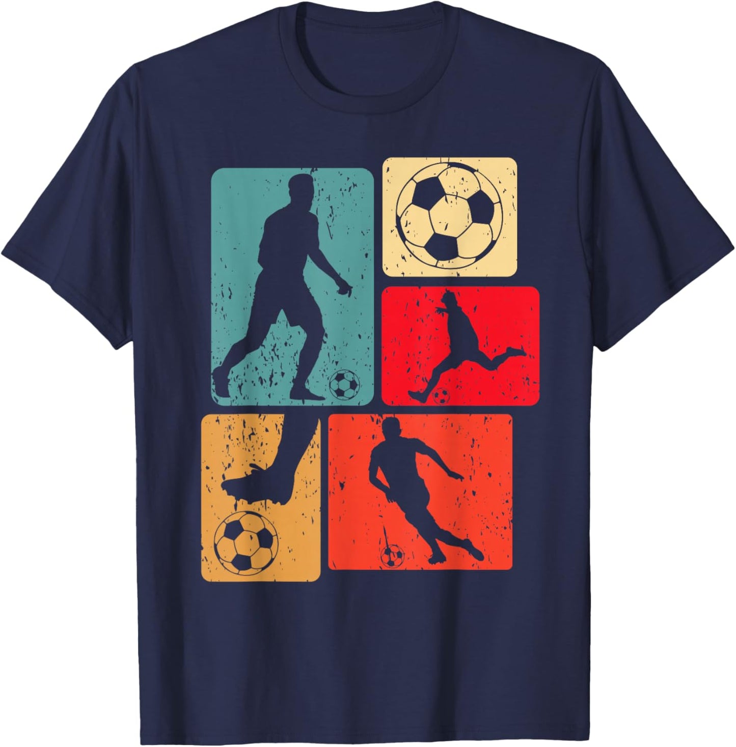 Funny Soccer Player Ball Game Enthousiast Boys Soccer T-Shirt - T-Shirt | Navy
