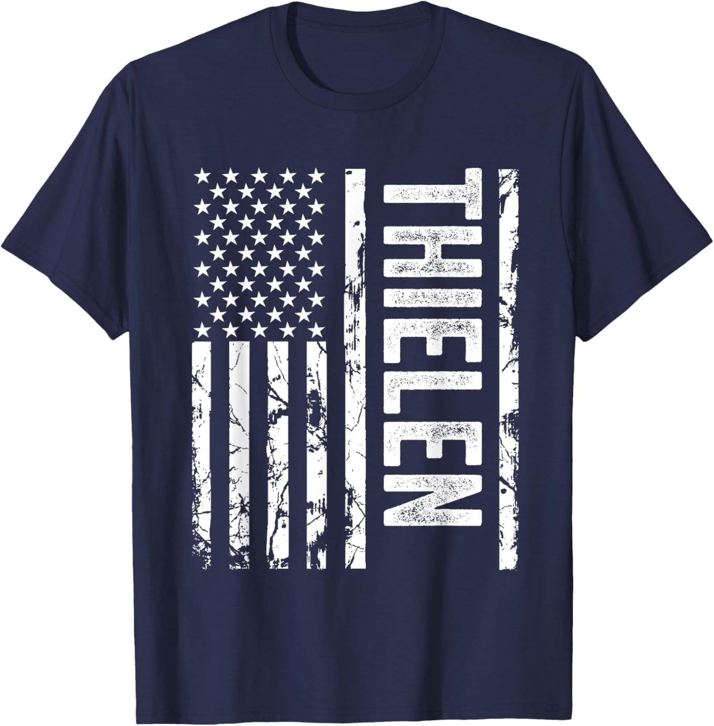 Thielen Last Name Funny Surname Team Thielen Family Reunion T-Shirt - T-Shirt | Navy