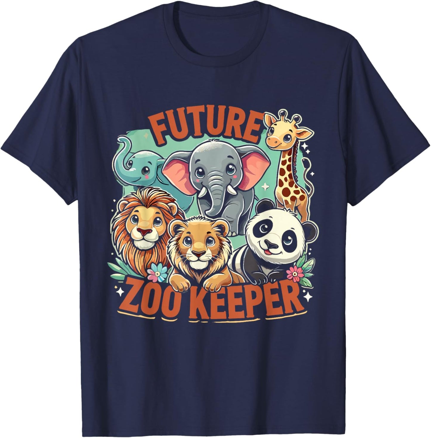 Zookeeper Toddler Future Zoo Keeper Kids T-Shirt - T-Shirt | Navy