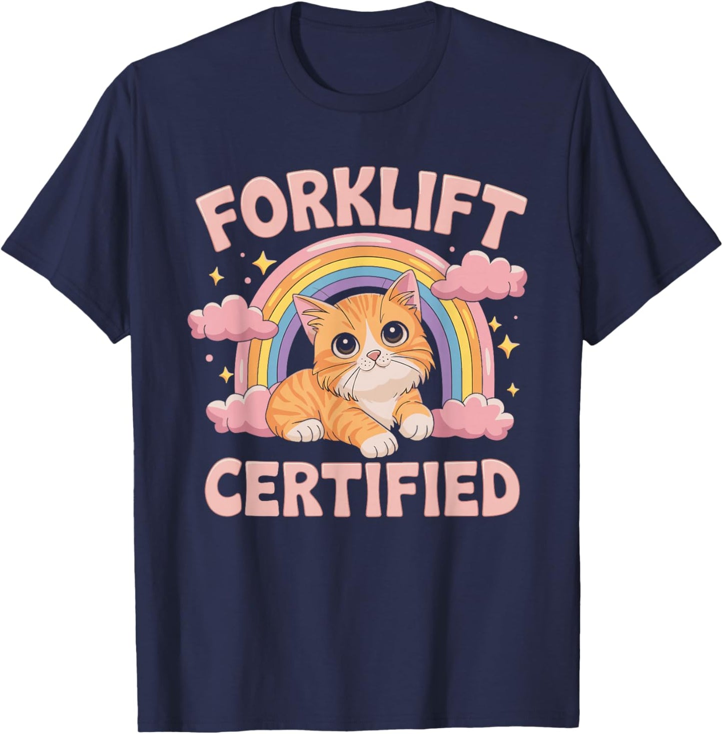 Forklift Certified T-Shirt - T-Shirt | Navy