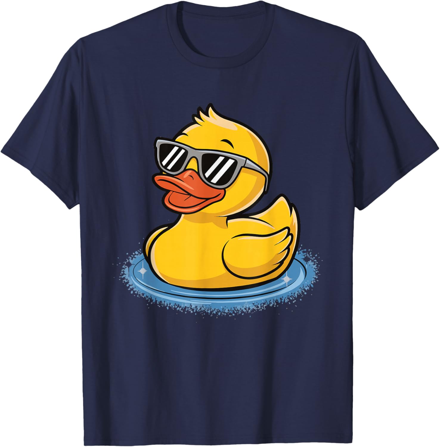 Rubber Duck With Sunglasses T-Shirt - T-Shirt | Navy