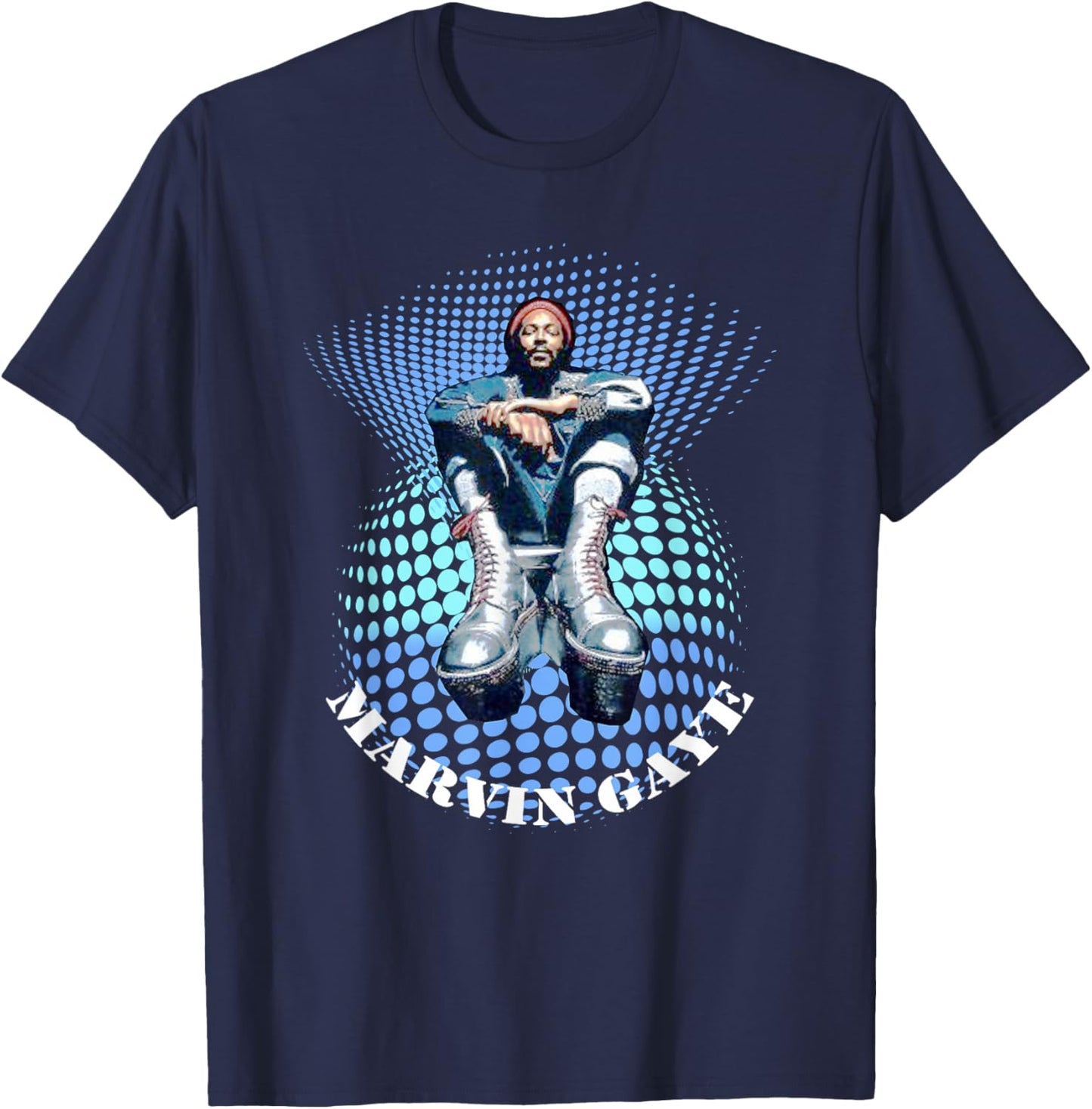 Marvin Gaye_002 T-Shirt - T-Shirt | Navy