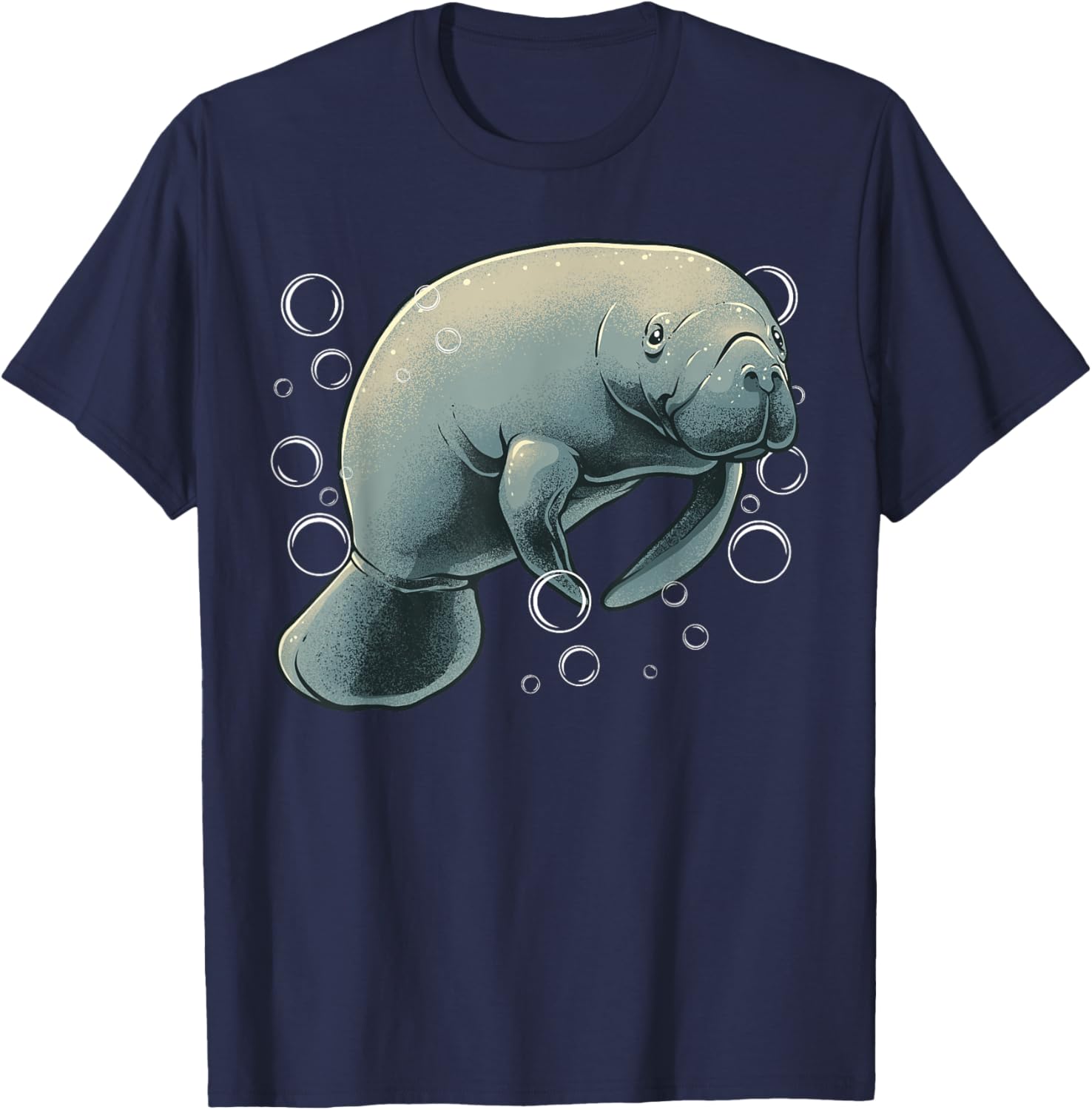Manatee Design Women Boys Girl Sea Cow Lover Manatee T-Shirt - T-Shirt | Navy