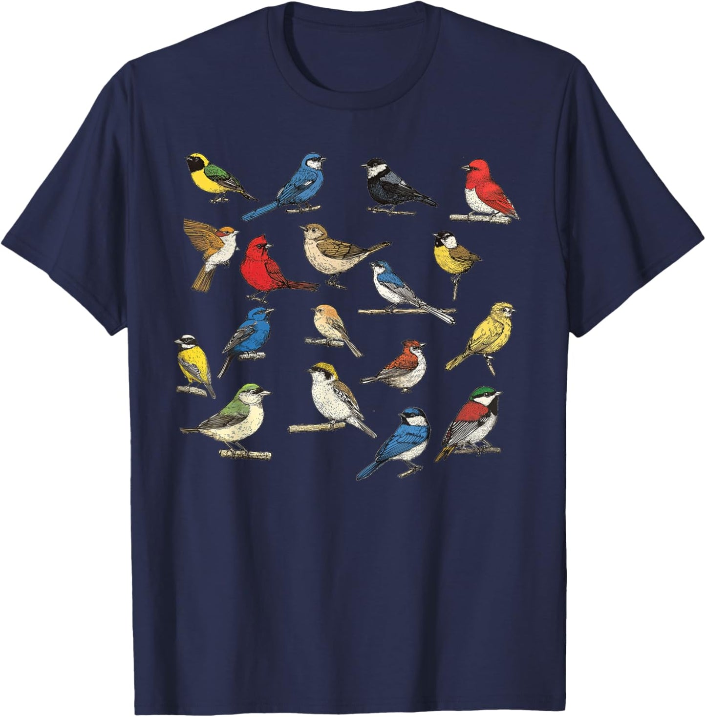 Birds Lover Watching for Watcher Bird Cool Birdwatching T-Shirt - T-Shirt | Navy