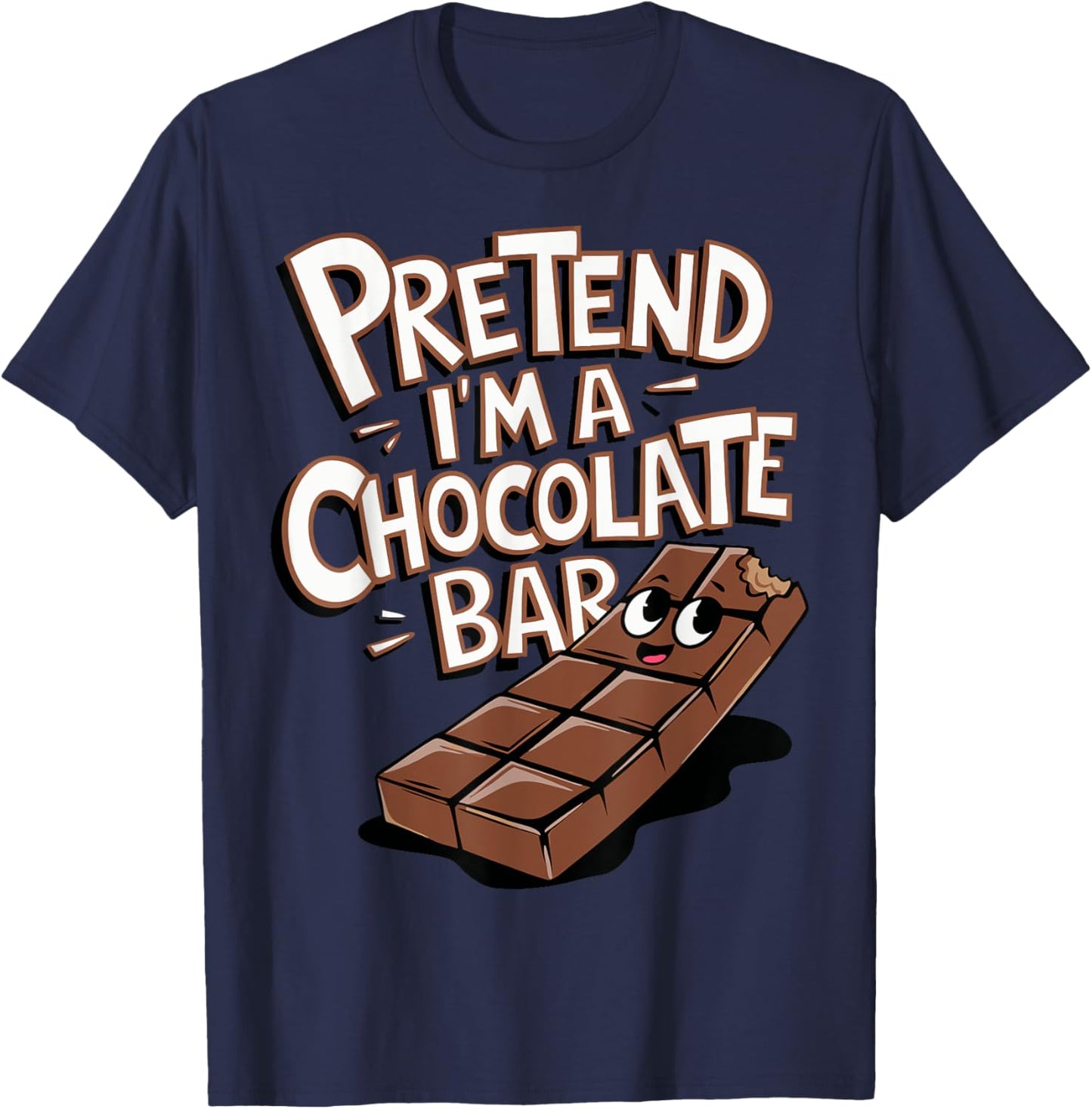 Pretend I'm A Chocolate Bar T-Shirt - T-Shirt | Navy