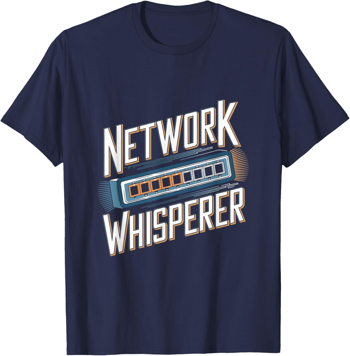 Network Engineer Network Whisperer IT Engineering T-Shirt - T-Shirt | Navy