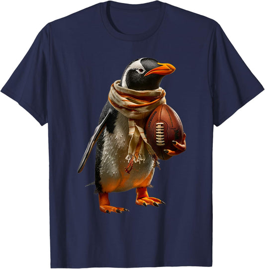 Penguin American Football T-Shirt - T-Shirt | Navy
