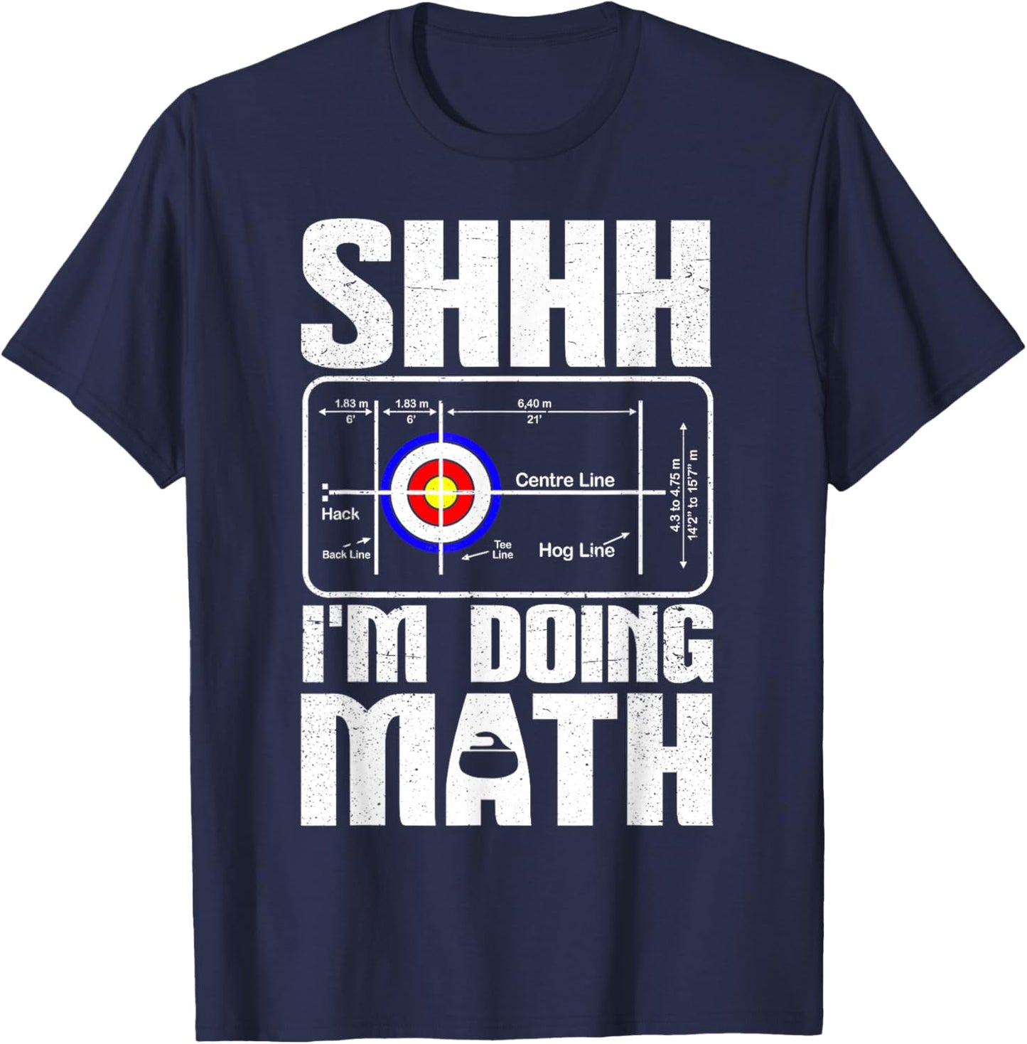 Curling Funny Curling sport T-Shirt - T-Shirt | Navy