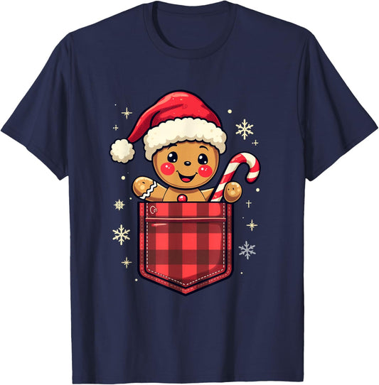 Christmas Gingerbread T-Shirt - T-Shirt | Navy