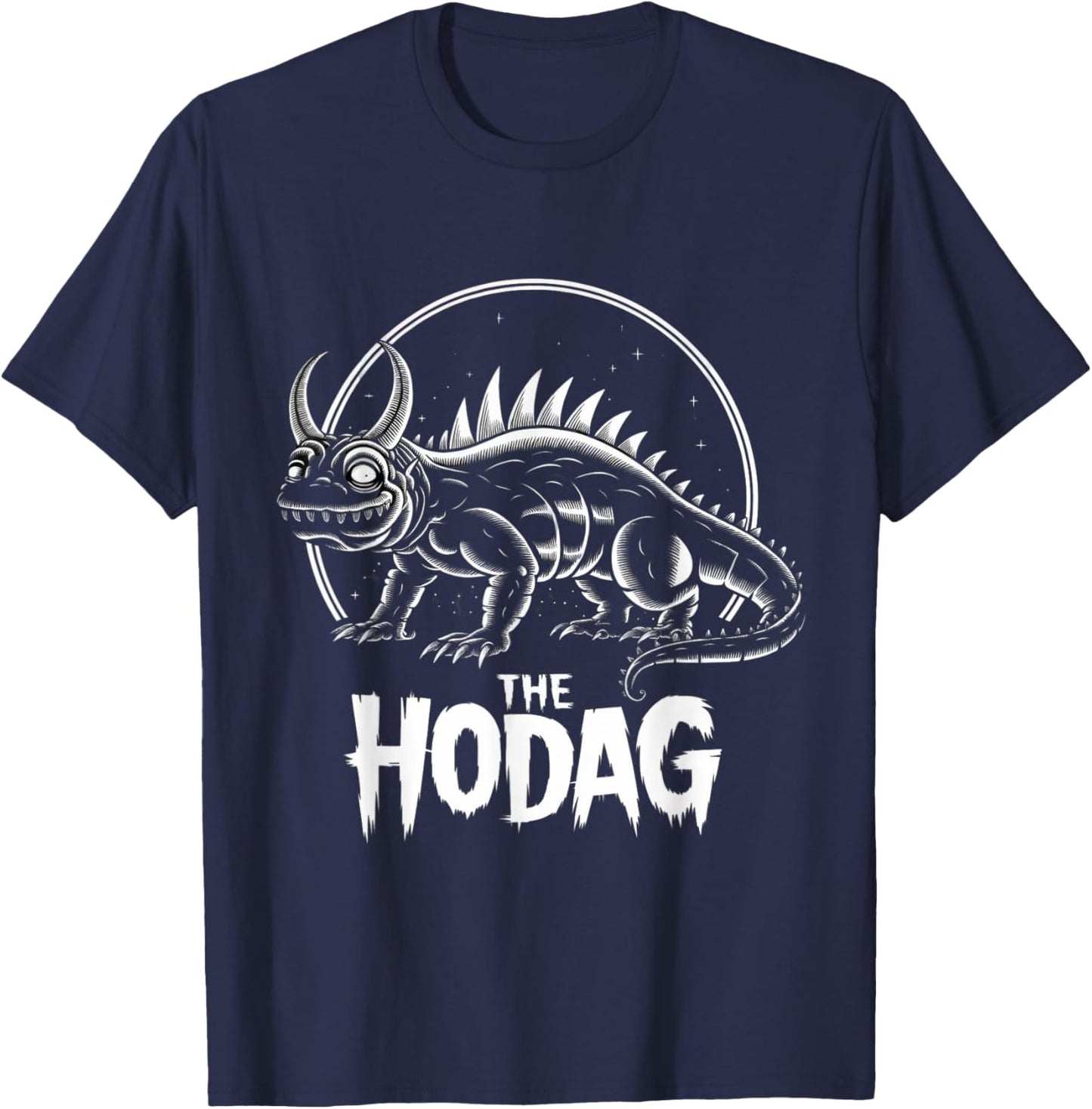 Hodag Mythical Creature Retro Cryptid Spooky Wisconsin T-Shirt - T-Shirt | Navy
