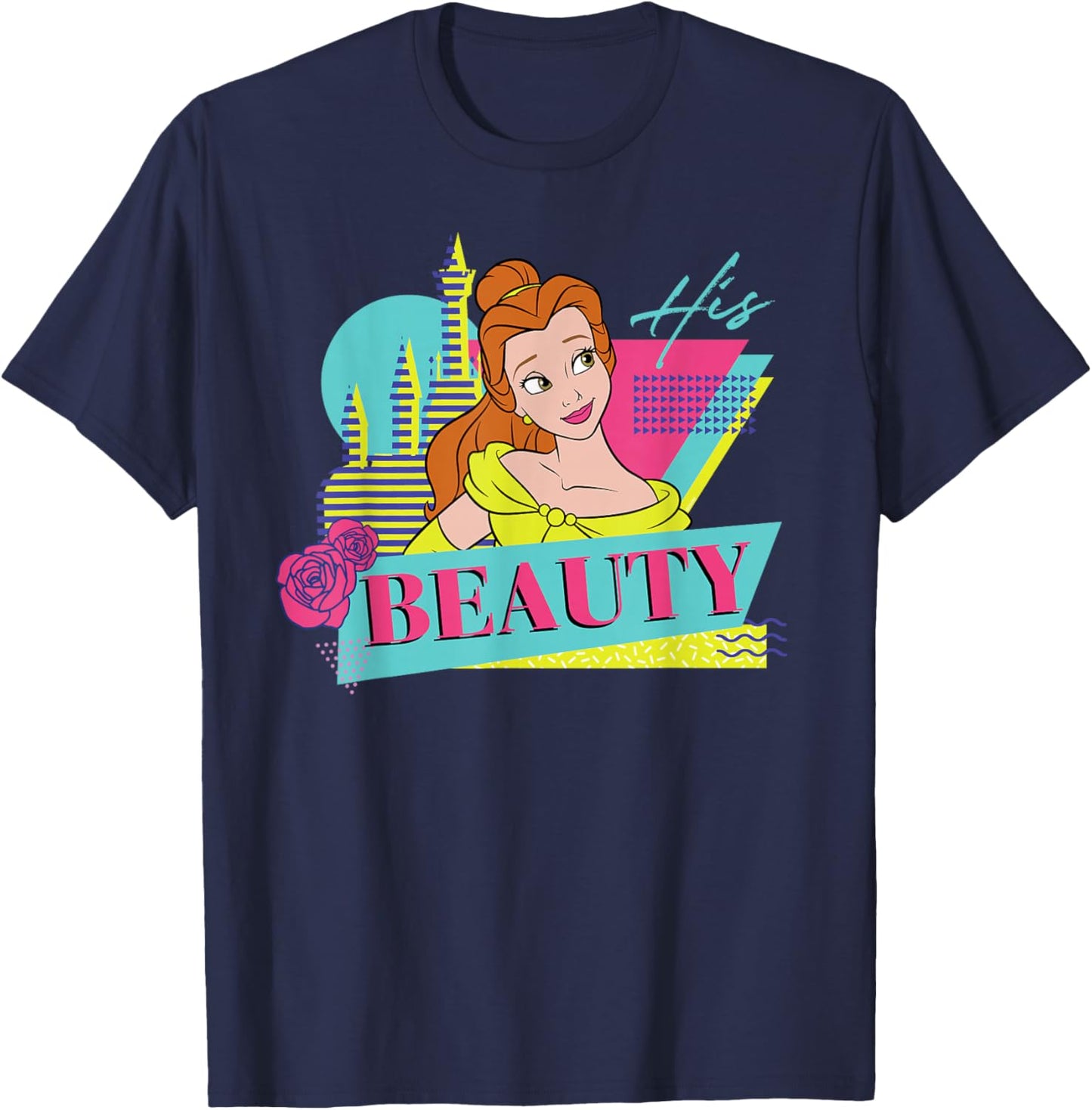Disney Beauty and the Beast Couples Matching His Beauty T-Shirt - T-Shirt | Navy