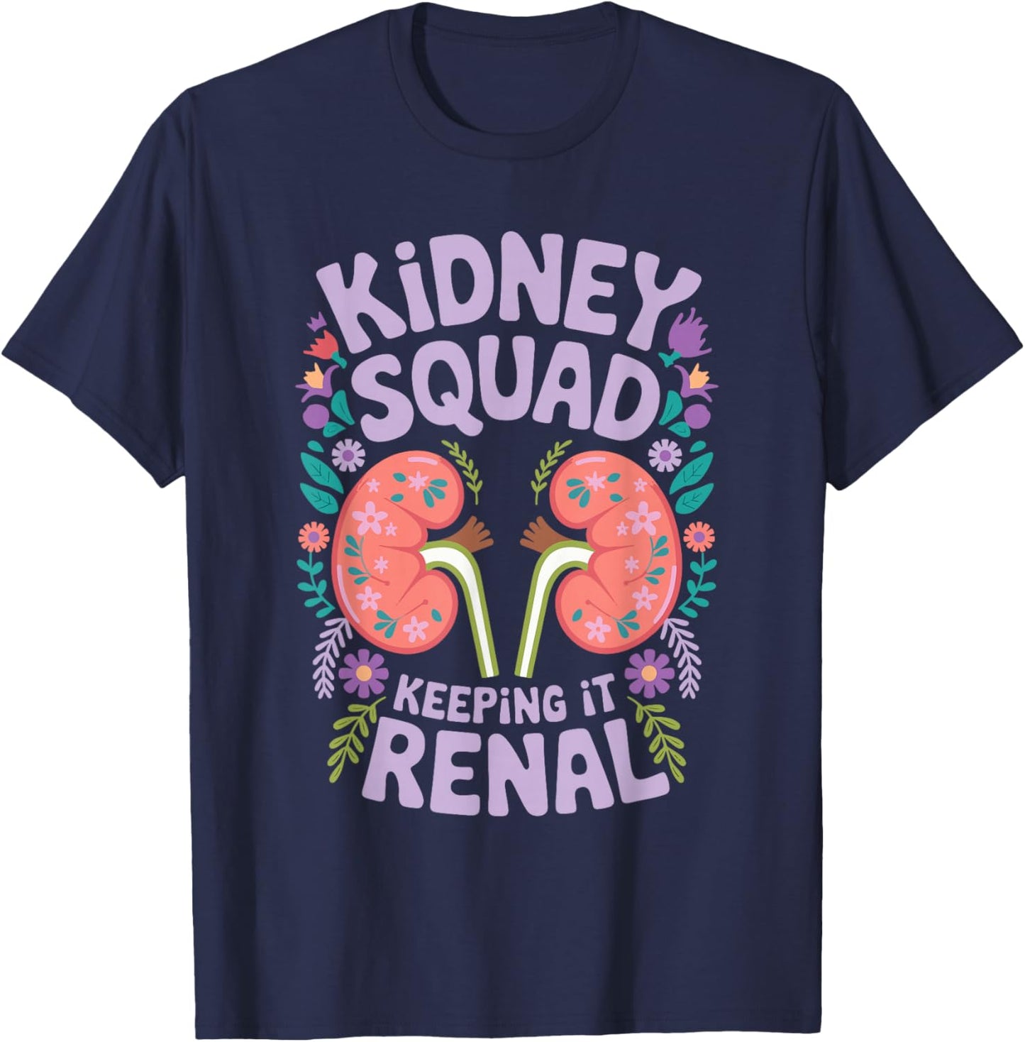 Kidney Squad Keeping It Renal T-Shirt - T-Shirt | Navy