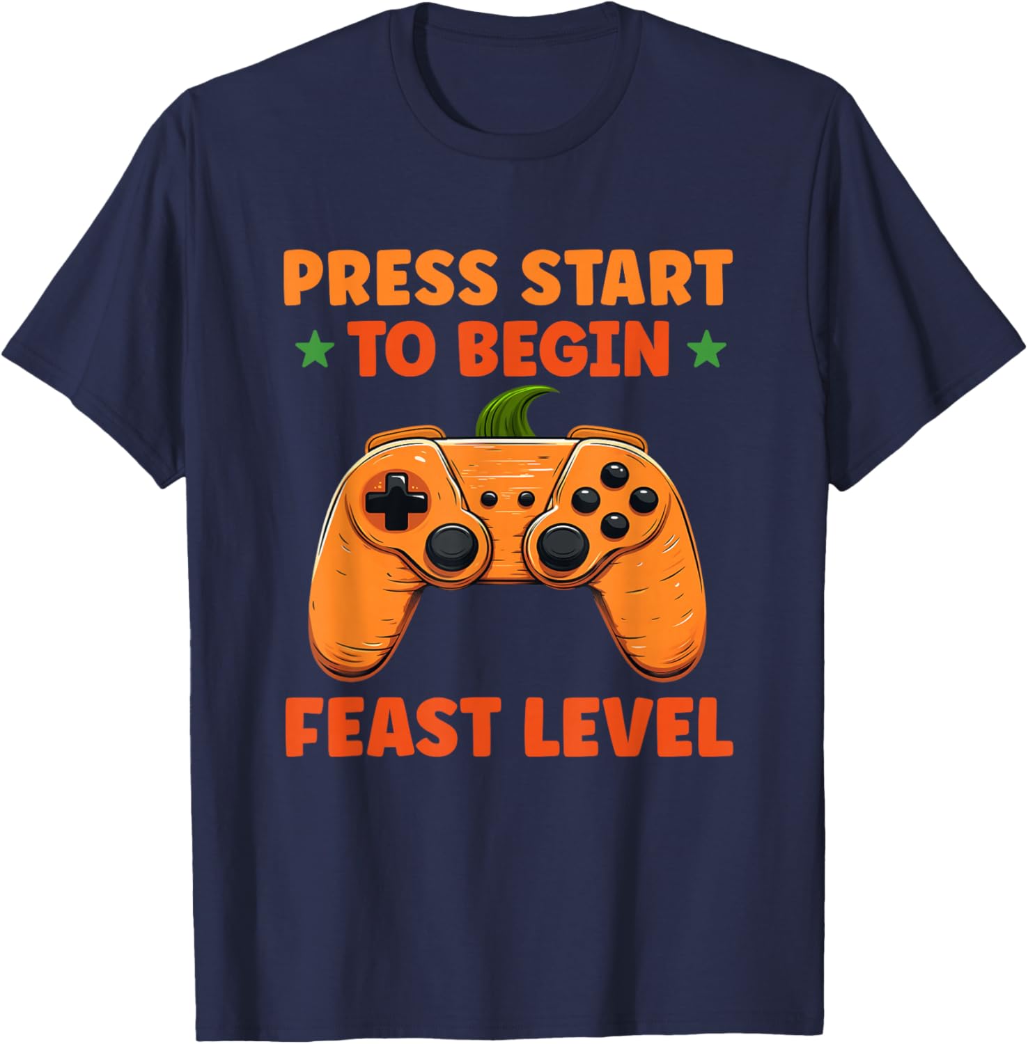 Thanksgiving Video Games Funny Gamer Boys Men Teens T-Shirt - T-Shirt | Navy