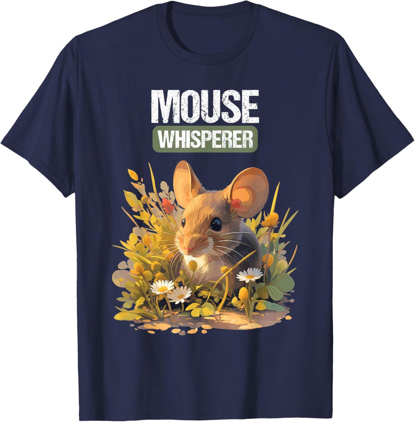 Mouse Whisperer. Mice Mouse T-Shirt - T-Shirt | Navy