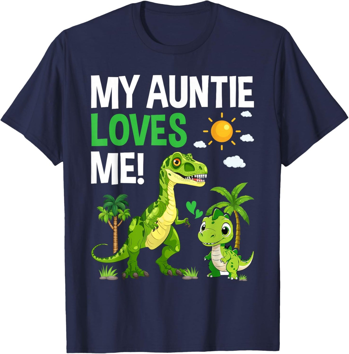 Kids My Auntie Loves Me Nephew from Aunt T-Shirt - T-Shirt | Navy