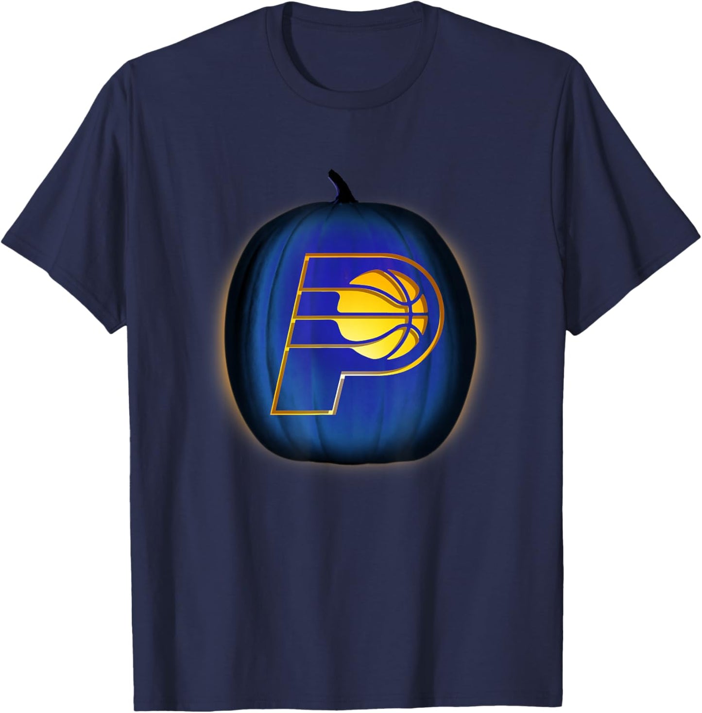 NBA Indiana Pacers Halloween Glow Pumpkin T-Shirt - T-Shirt | Navy