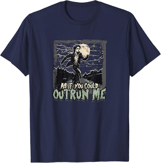 As If You Could Outrun Me - Running T-Shirt - T-Shirt | Navy