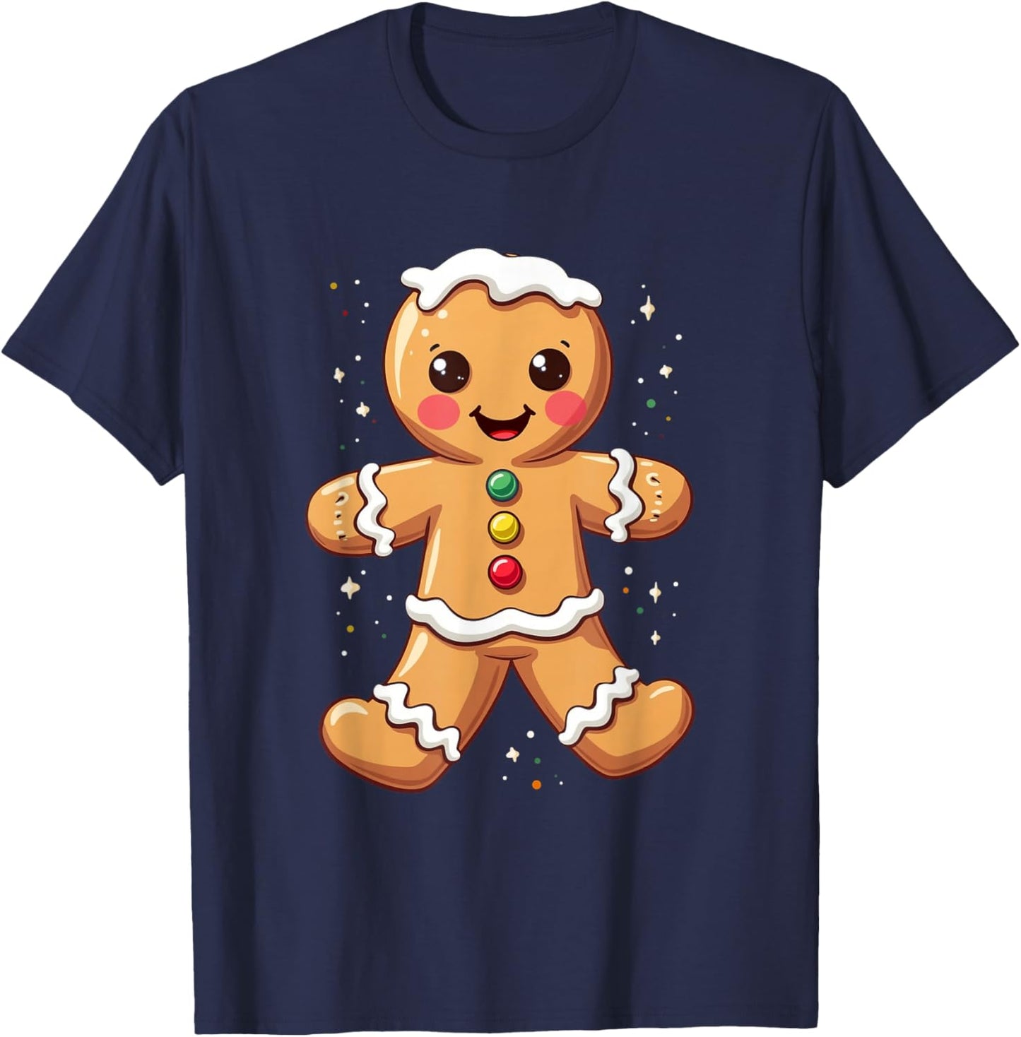 Gingerbread Holiday T-Shirt - T-Shirt | Navy
