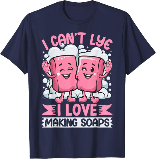 Funny Soap Soapmaking Soap Maker Pun Novelty T-Shirt - T-Shirt | Navy