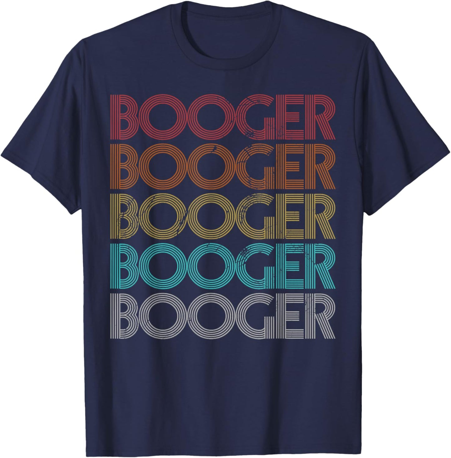 Retro Vintage Booger T-Shirt - T-Shirt | Navy