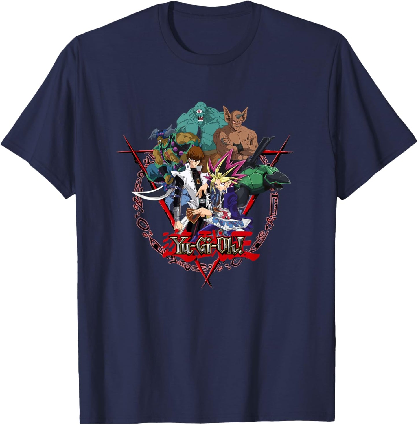 Yami Yugi & Kaiba Seto Logo PAPL606 T-Shirt - T-Shirt | Navy