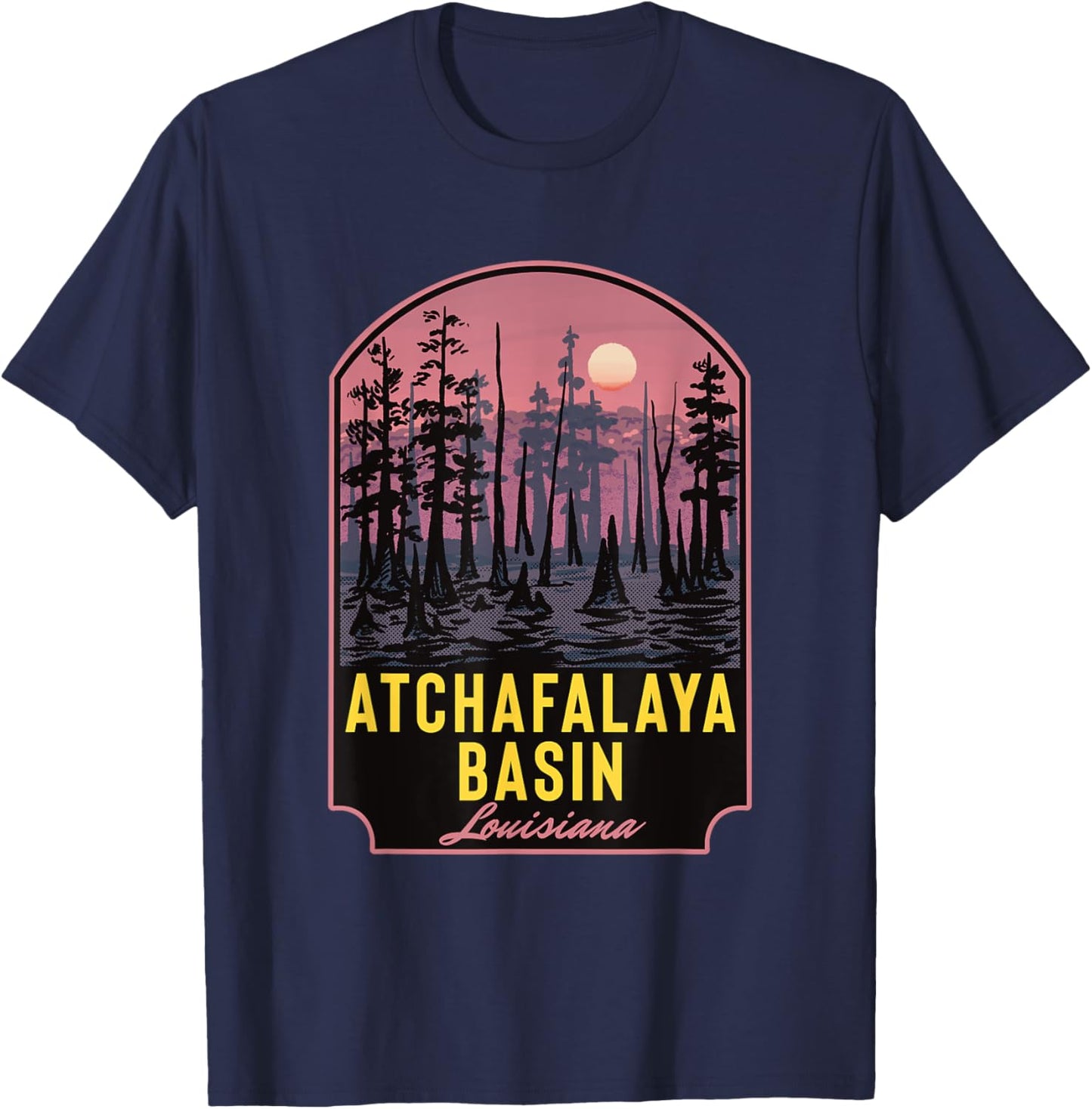 Atchafalaya Basin Louisiana T-Shirt - T-Shirt | Navy