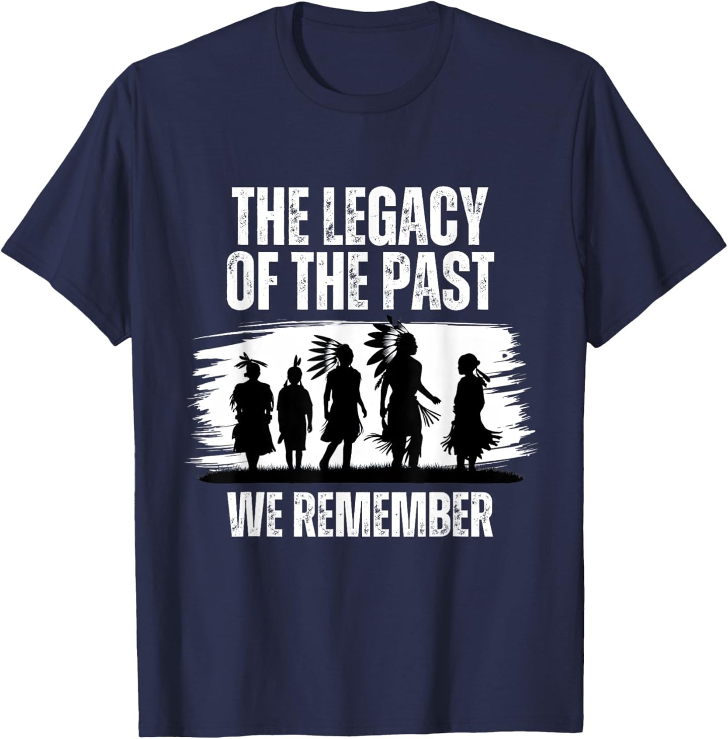 Native American Indian Day Pride Legacy History T-Shirt - T-Shirt | Navy