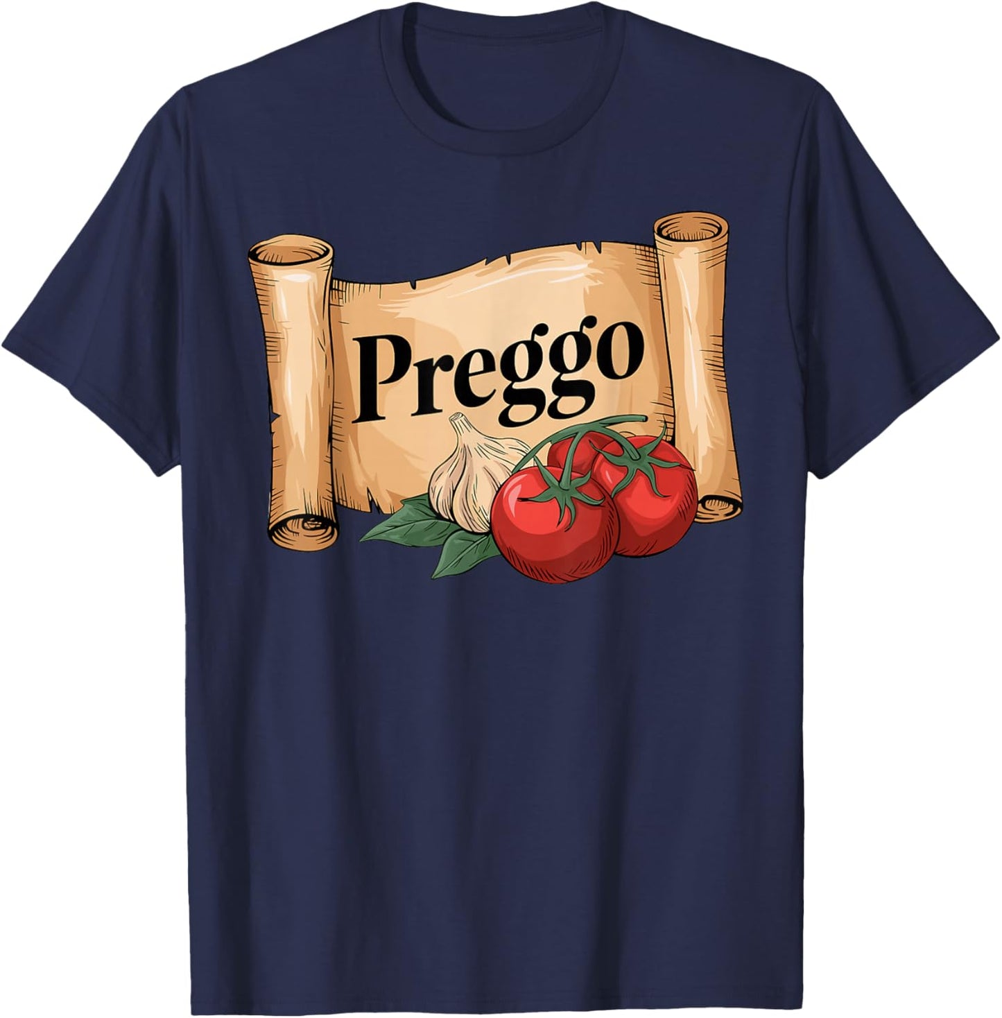 Preggo Sauce Costume Cute and Funny Pregnancy Announcement T-Shirt - T-Shirt | Navy