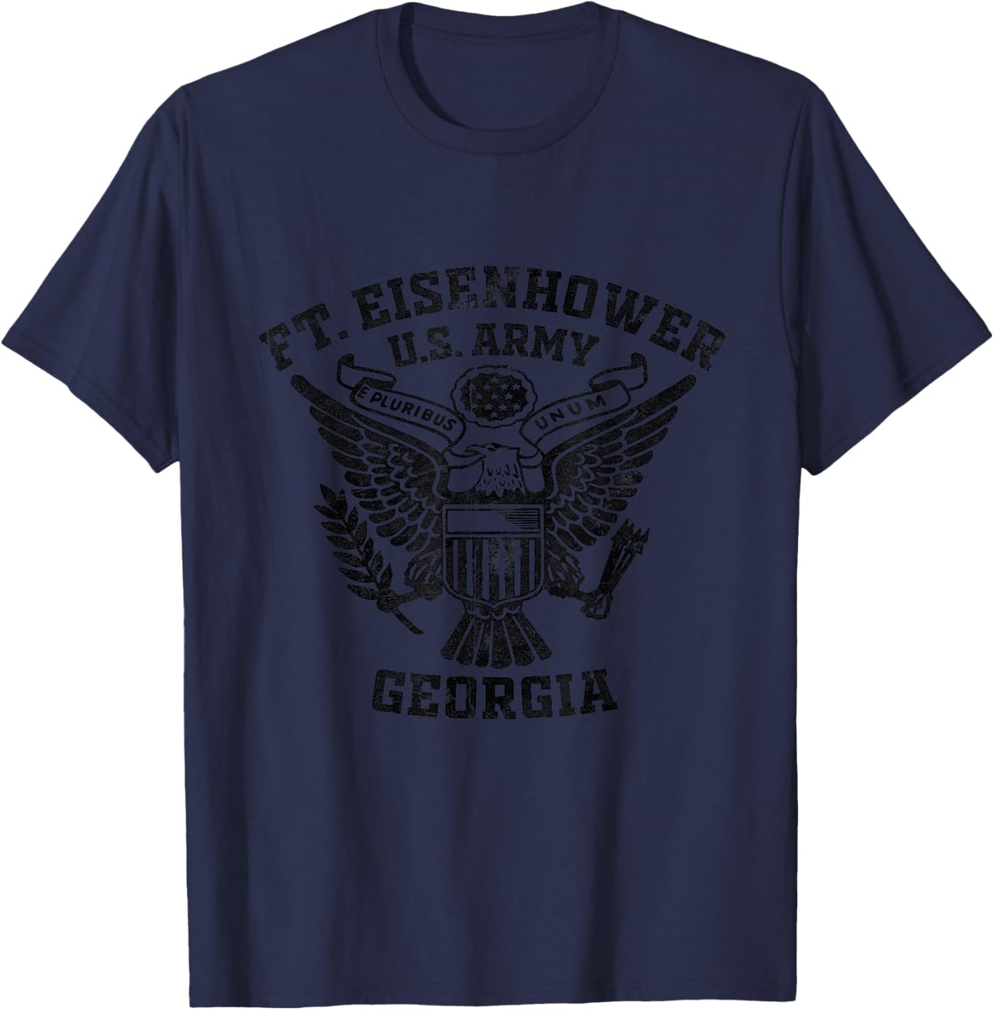 Fort Eisenhower US Military Base Georgia GA Ft Eisenhower T-Shirt - T-Shirt | Navy