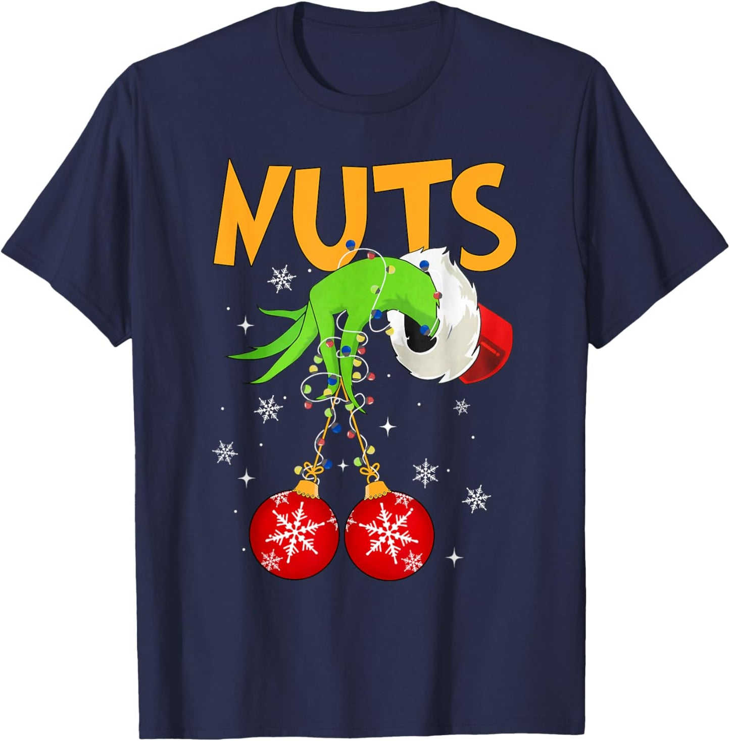 Chest Nuts Matching Chestnuts Christmas Snow Couples Men T-Shirt - T-Shirt | Navy