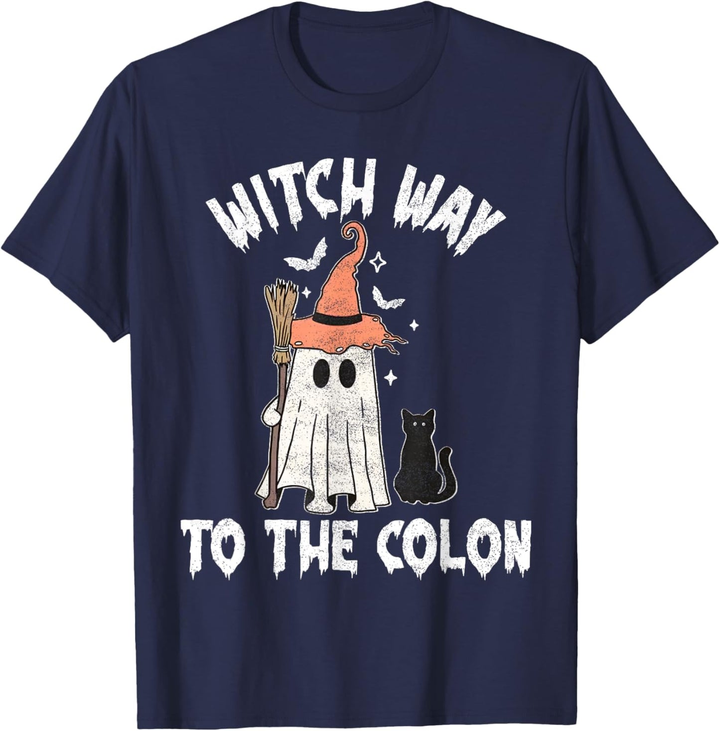 Endo Nurse Halloween Gastrointestinal Nurse Spooky GI T Cute T-Shirt - T-Shirt | Navy