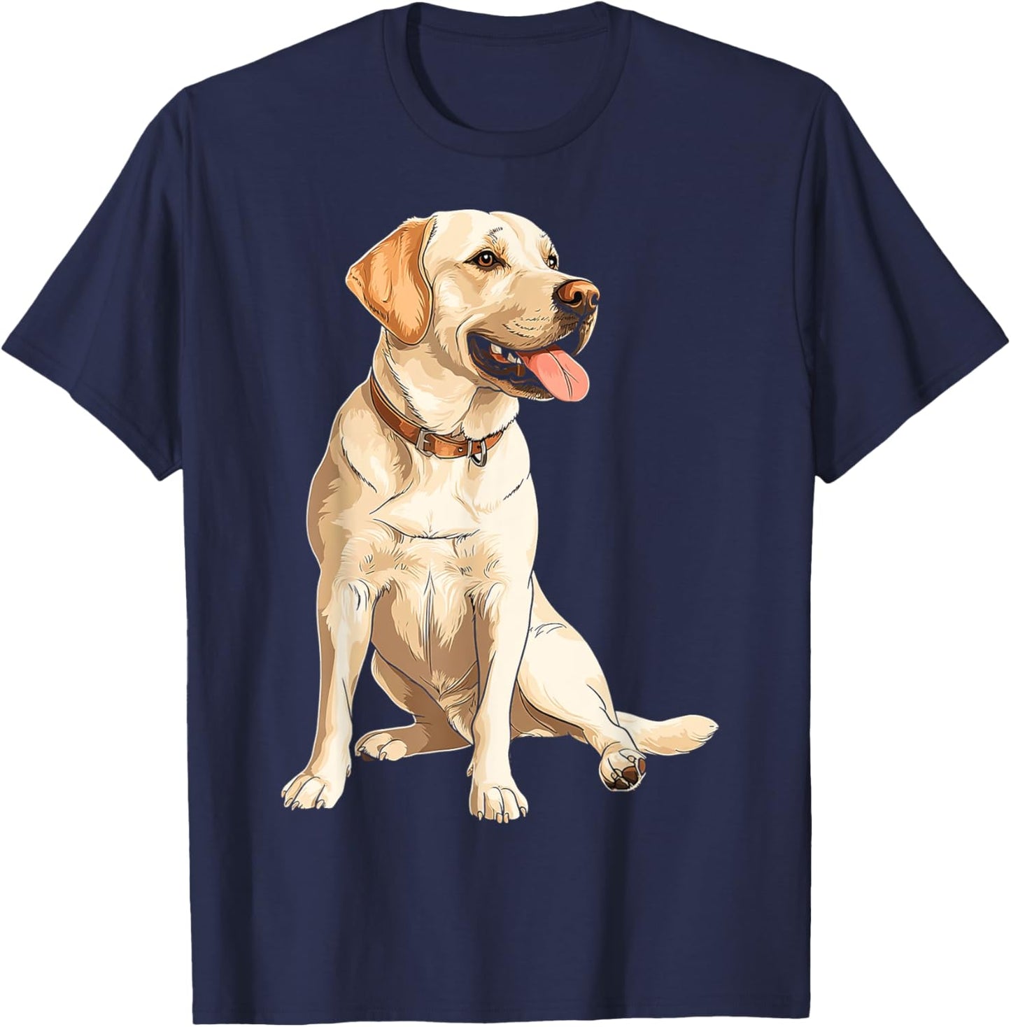 Labrador Retriever Dog Motif Pet Labrador Retriever Men Women Kids T-Shirt - T-Shirt | Navy
