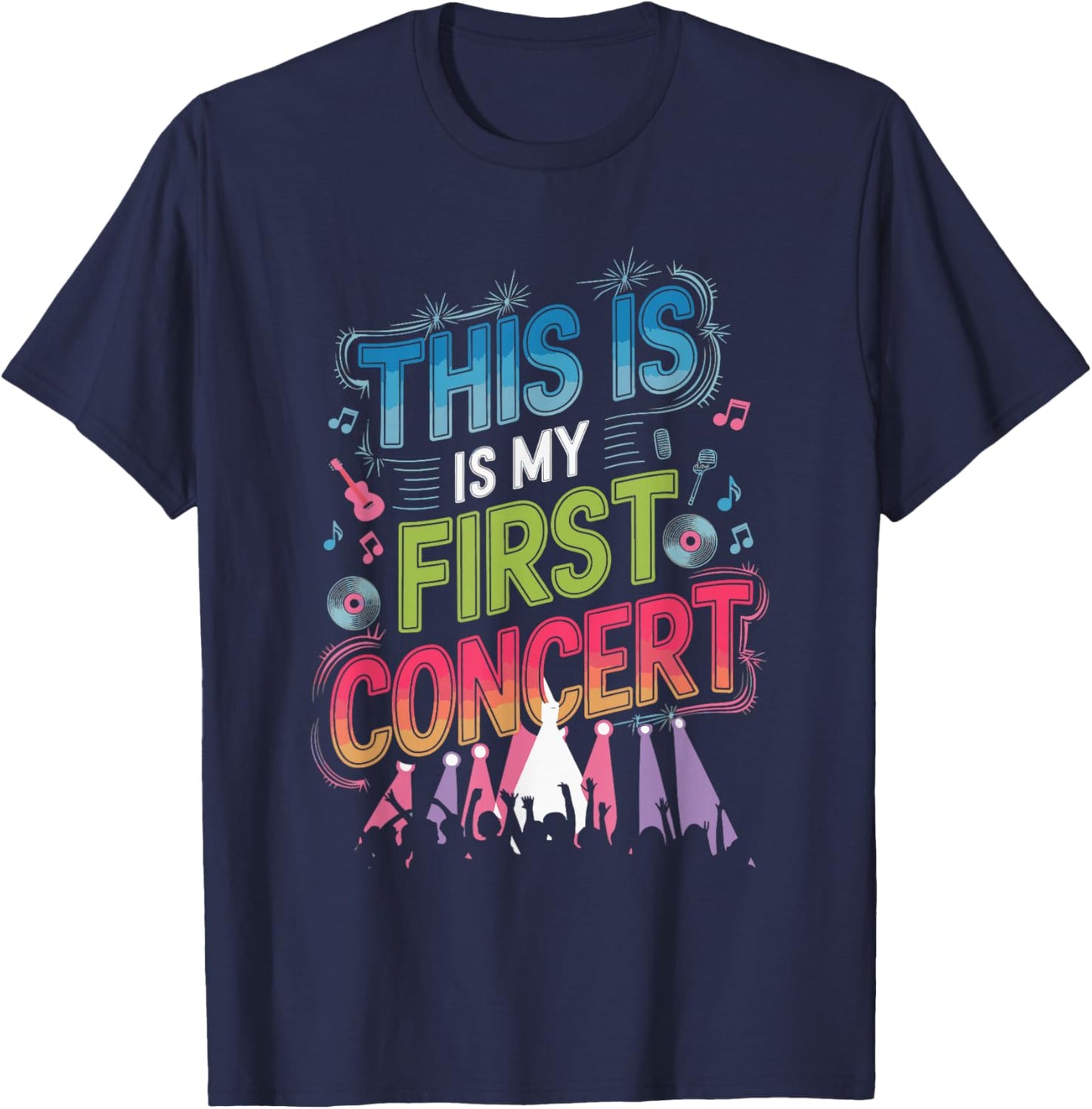 This Is My First Concert T-Shirt - T-Shirt | Navy