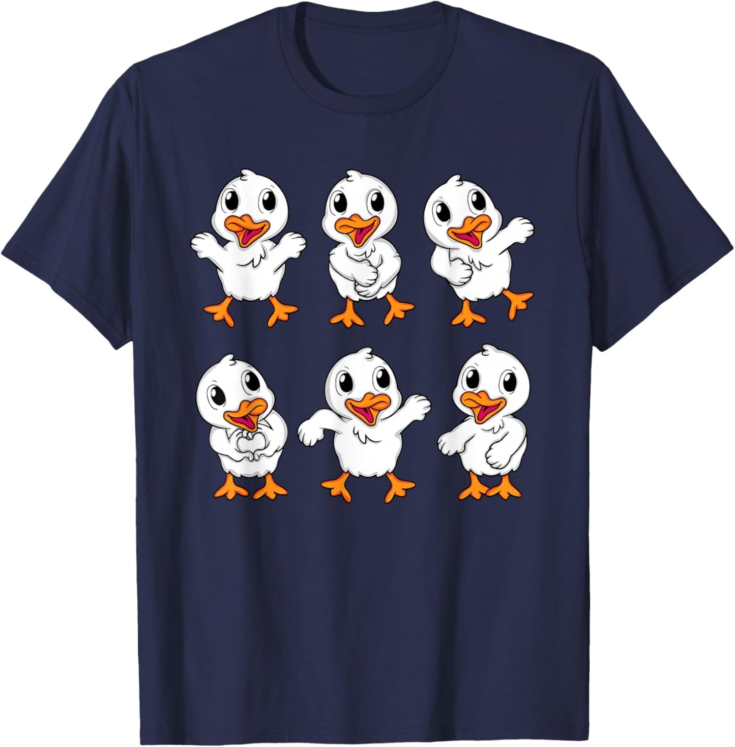 Cute Baby Ducks Kids Duck Lover Women Duck T-Shirt - T-Shirt | Navy