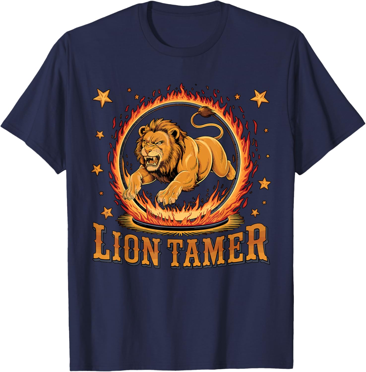 Lion Tamer Circus Staff Carnival Costume T-Shirt - T-Shirt | Navy