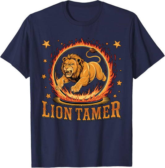 Lion Tamer Circus Staff Carnival Costume T-Shirt - T-Shirt | Navy