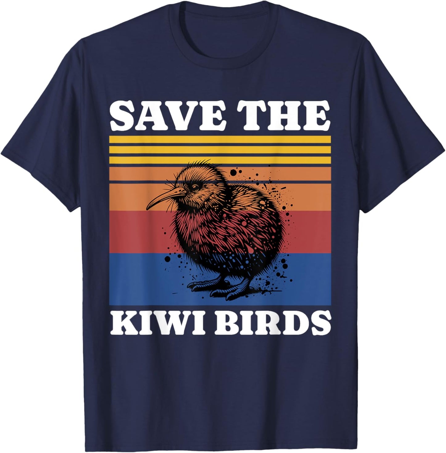 Save The Kiwi T-Shirt - T-Shirt | Navy