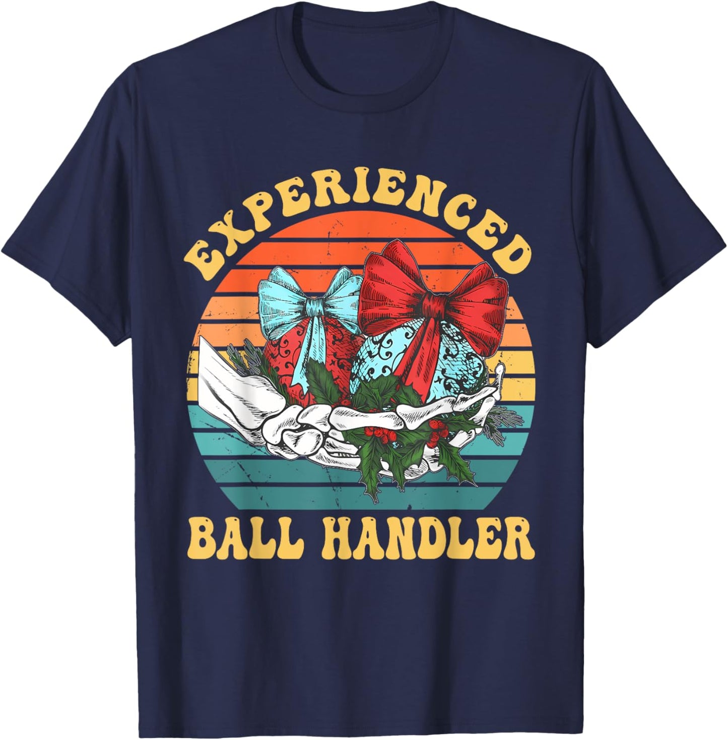 Experienced Ball Handler Retro Vintage T-Shirt - T-Shirt | Navy