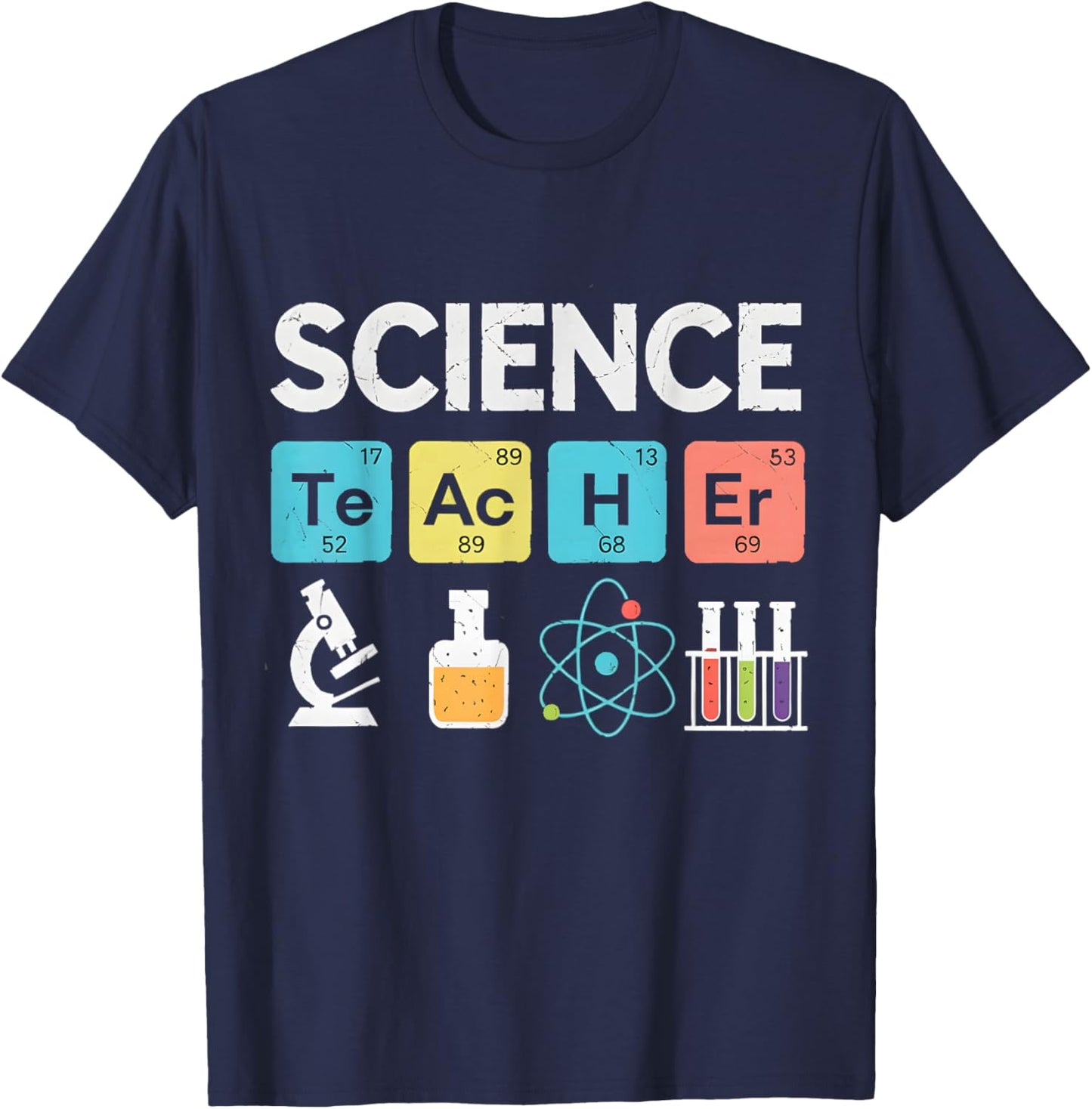 Funny Elements Periodic Table Science Teacher T-Shirt - T-Shirt | Navy