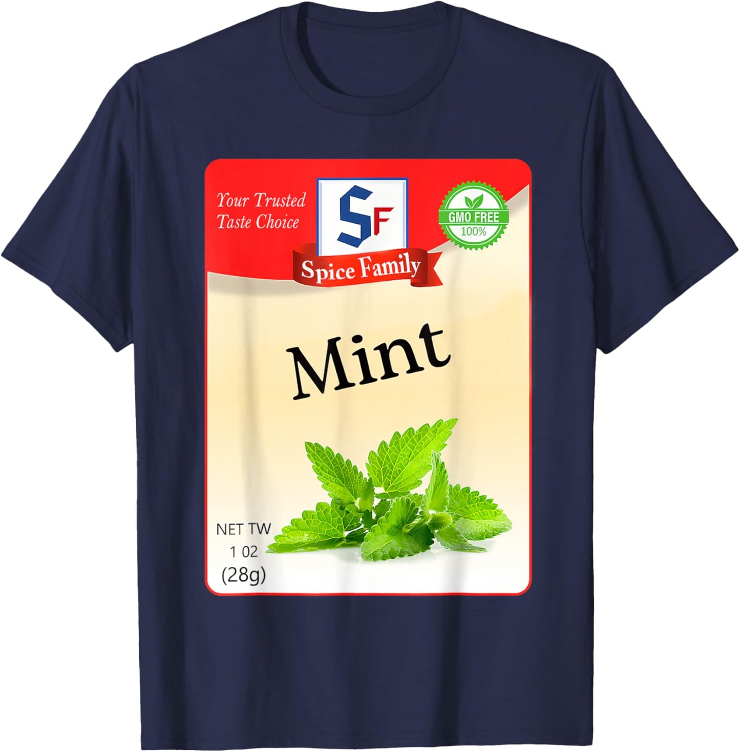 Mint Condiment Holiday Spice Group Costumes T-Shirt - T-Shirt | Navy