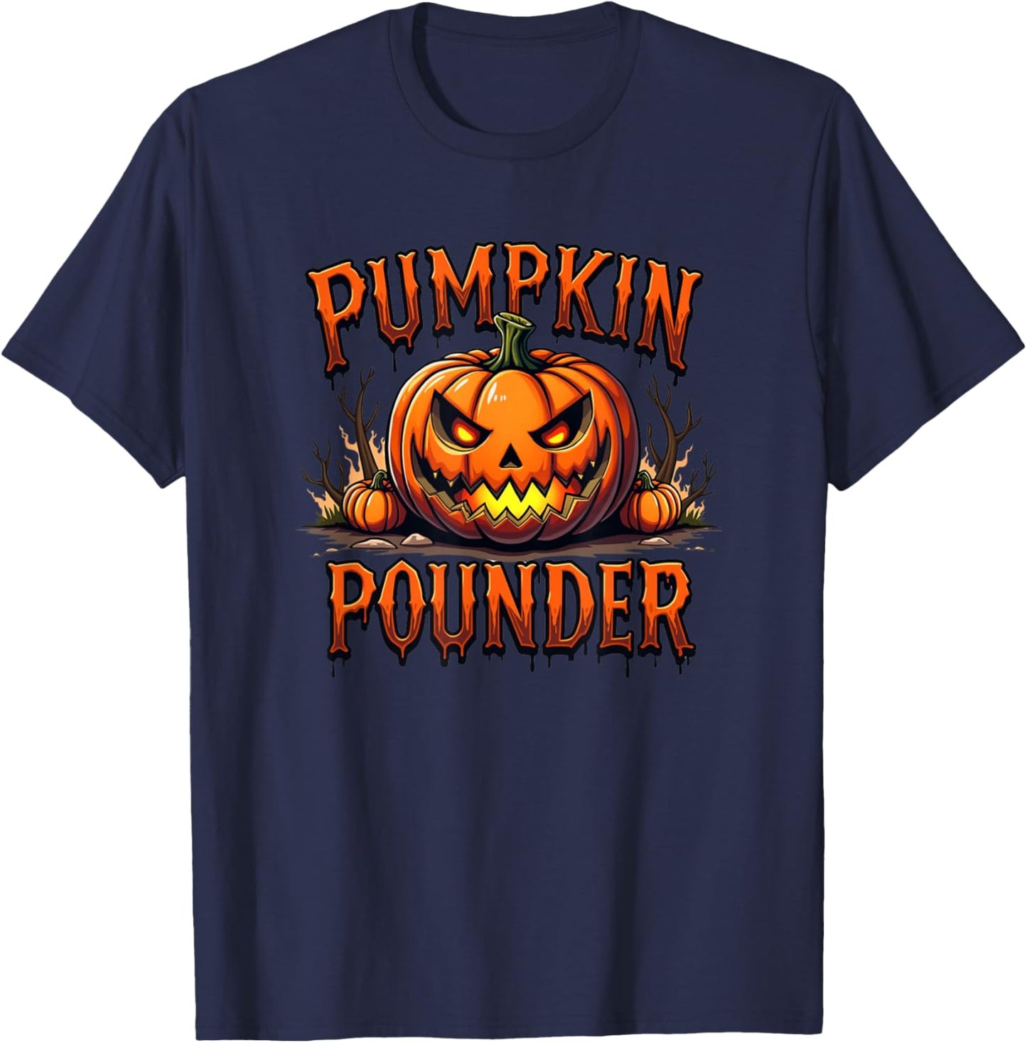 Pumpkin Pounder Top for Partner of Ginger Red Head Person T-Shirt - T-Shirt | Navy