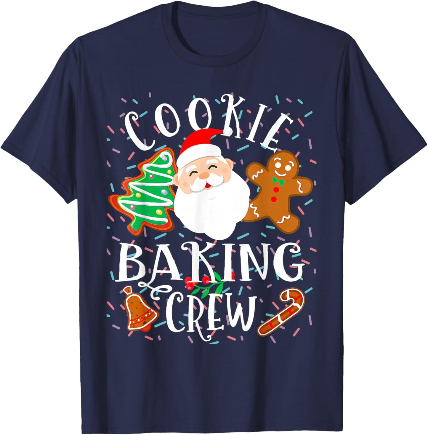 Christmas Cookie Baking Crew Cookie Crew Family Christmas T-Shirt - T-Shirt | Navy
