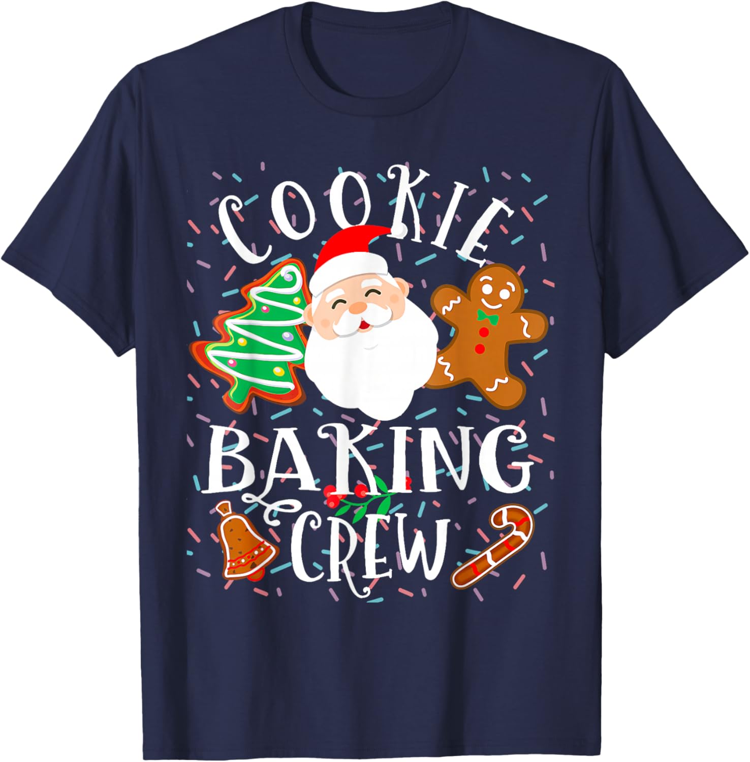 Christmas Cookie Baking Crew Cookie Crew Family Christmas T-Shirt - T-Shirt | Navy