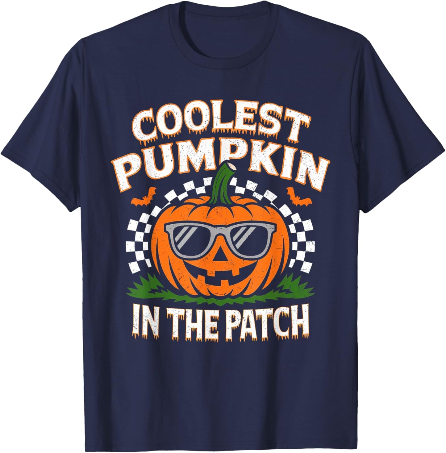 Funny Halloween Shirt For Kids Boys Toddler Pumpkin Patch T-Shirt - T-Shirt | Navy