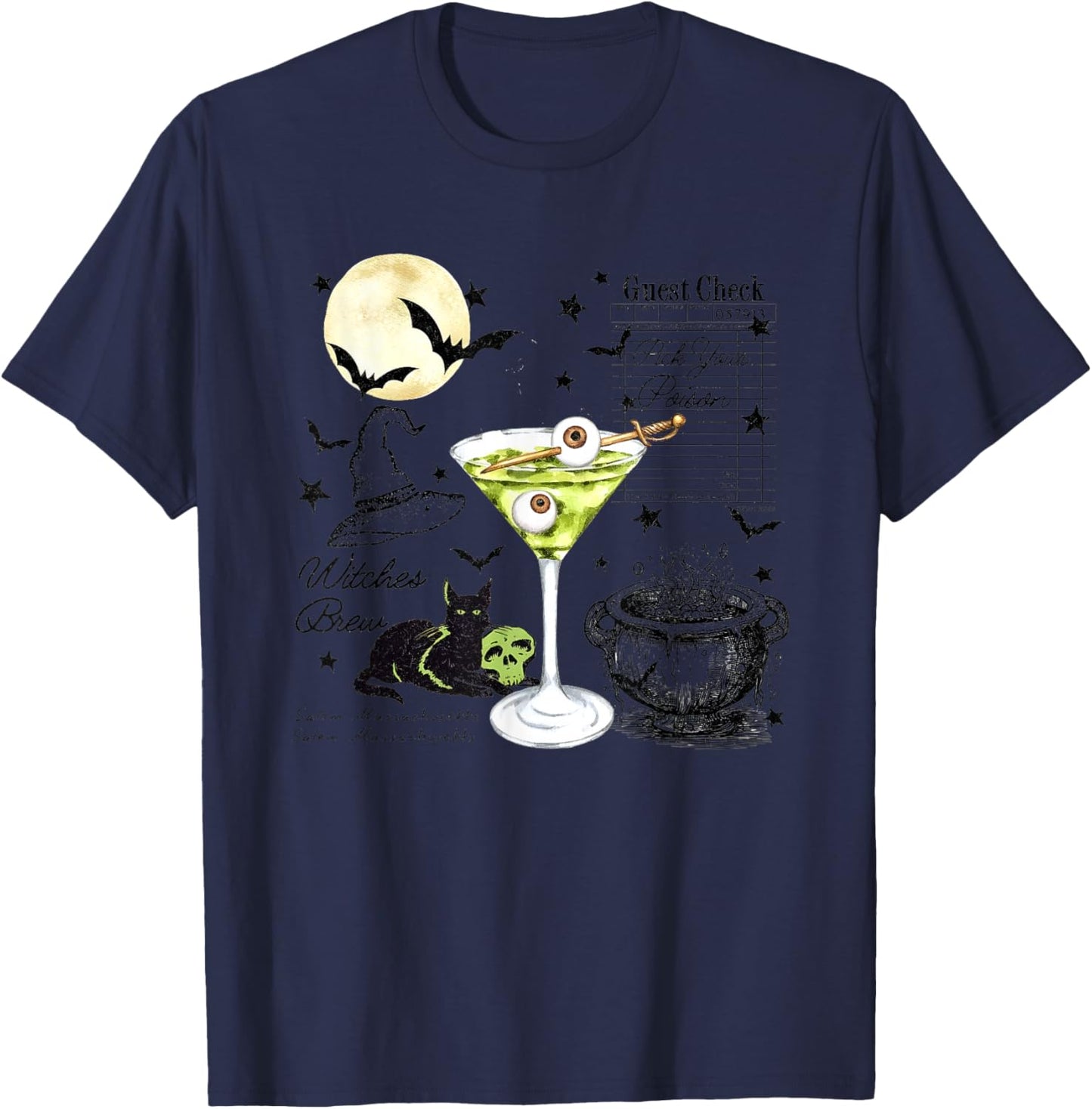 Halloween Witches Brew Funny Women T-Shirt - T-Shirt | Navy