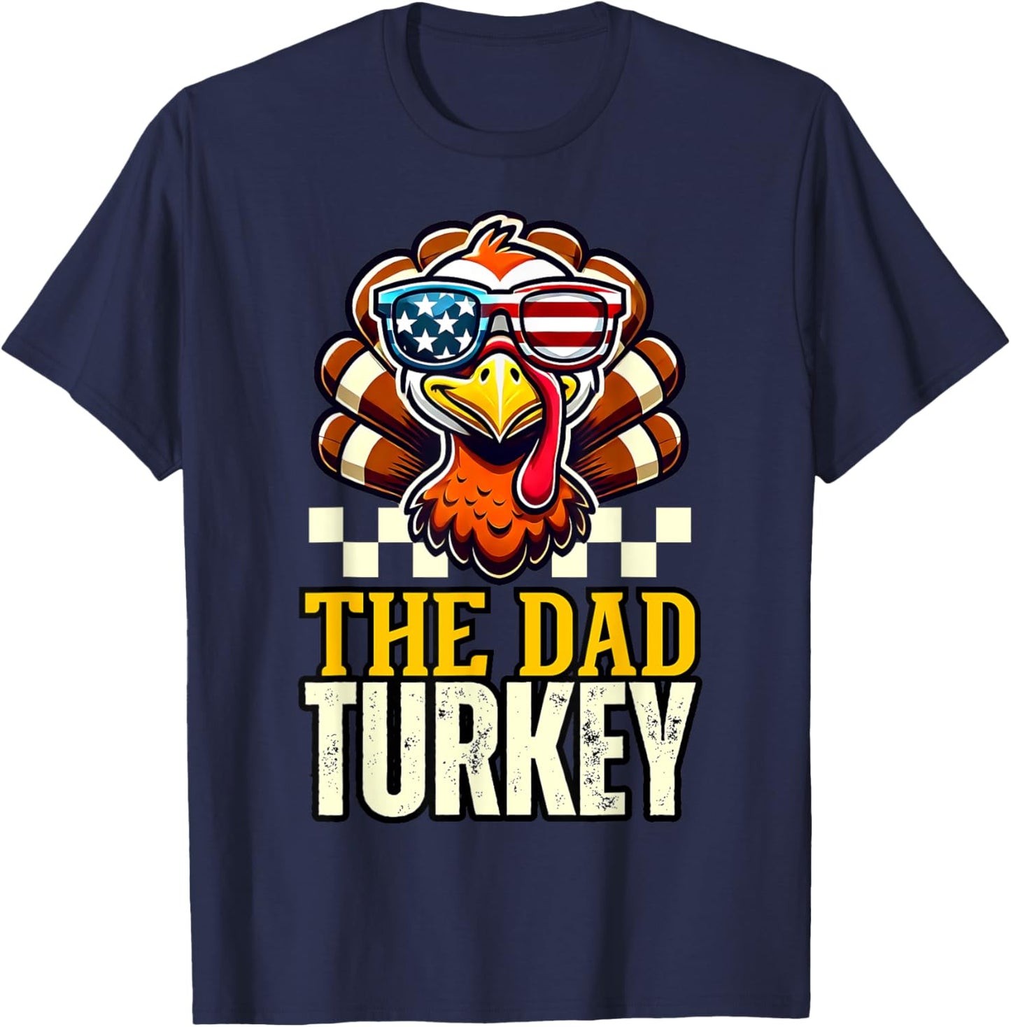 Dad Turkey Daddy Dinner Group matching family thanksgiving T-Shirt - T-Shirt | Navy