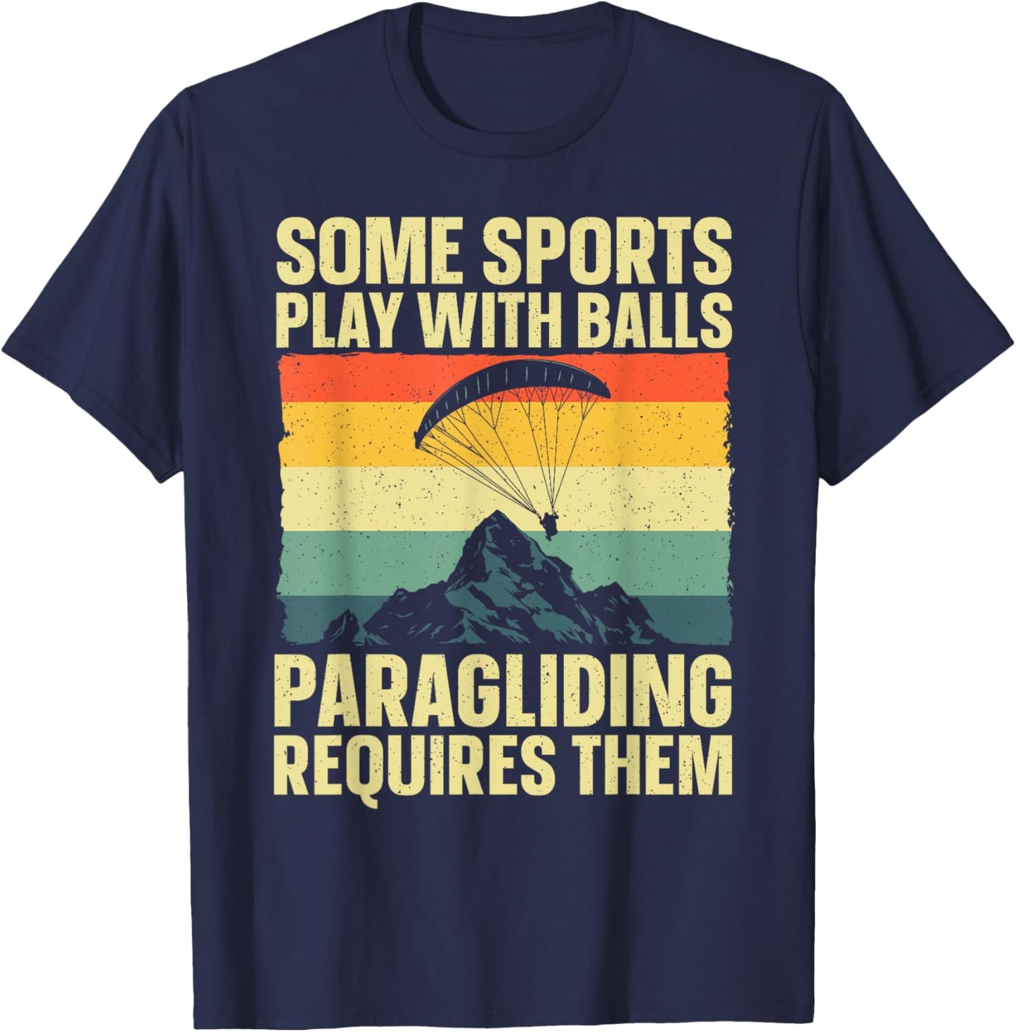 Funny Paragliding Design Women Paraglide Paraglider T-Shirt - T-Shirt | Navy